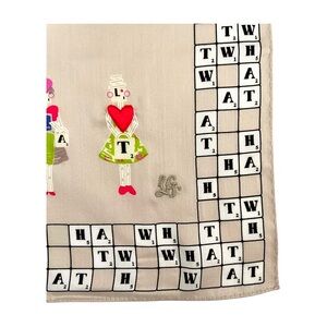 Lulu Guinness Crossword Neckerchief